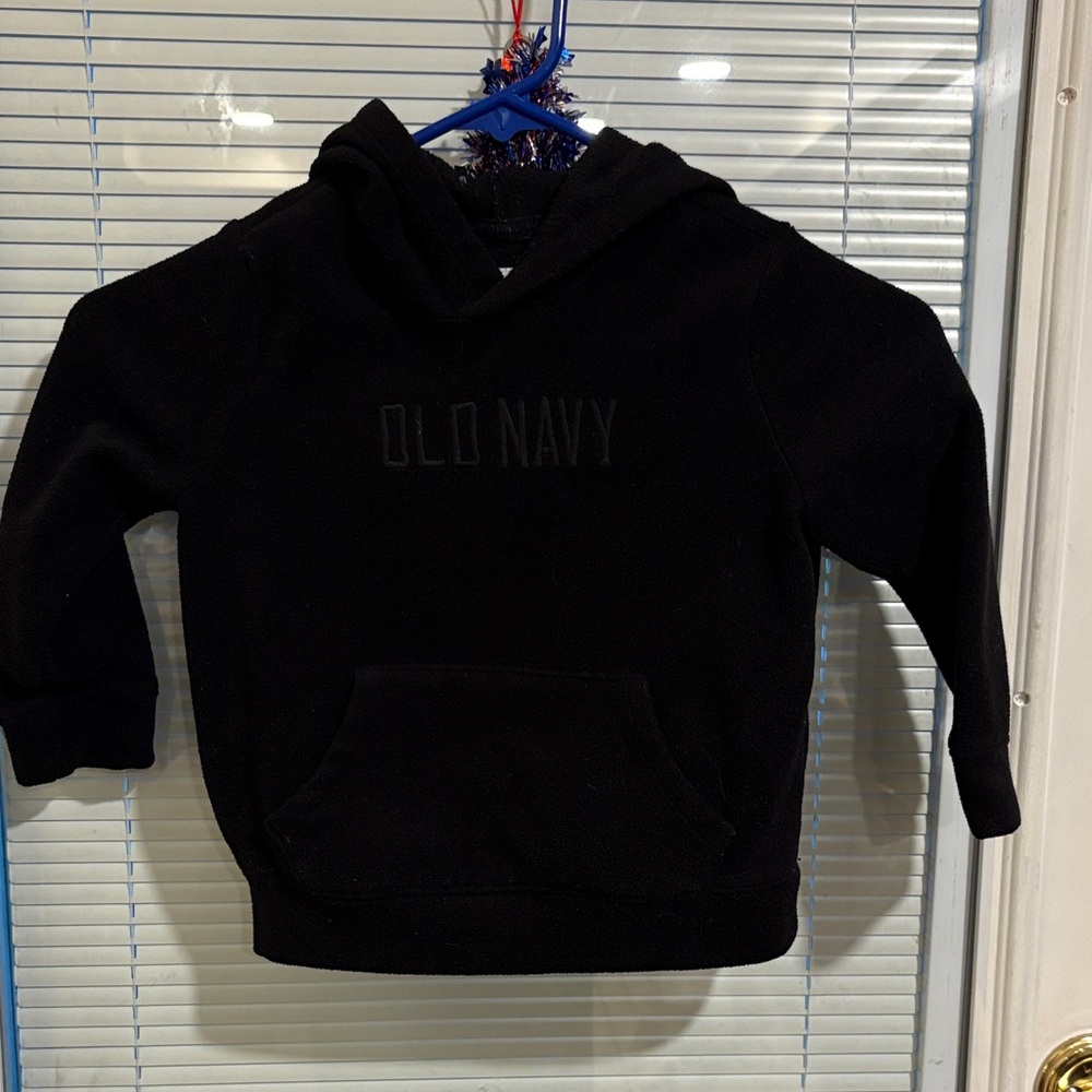 Old Navy Kids Black Fleece Hoodie 3T